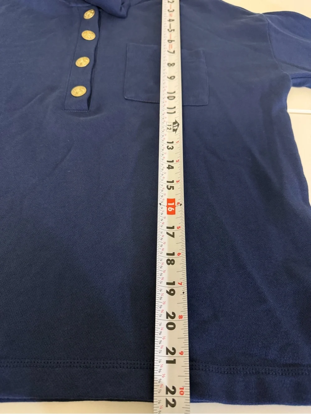 J. Crew Navy Half Button-Front Hooded Cotton Sweatshirt XXS Nautical Nantucket